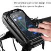 WILD MAN X3 0.5L EVA Hard Shell Bicycle Phone Bag - Black, Touch Screen - 2