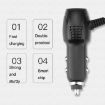 Car Charger Fast Charging 2 PCS 1.5A+2.4A Mini Left Bend Adapter - 6
