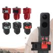 1/4 Inch Screw Converter Tripod Adapter for Sport Camera - Red Black - 2