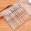 MYTEC 12 PCS Woodworking Rubber Stamp Carving Tool Knife Set - 1