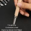 MYTEC 12 PCS Woodworking Rubber Stamp Carving Tool Knife Set - 6