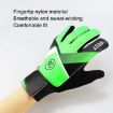 Kids Goalkeeper Gloves Size 5 Green - Latex Anti-Collision Football Gloves - 4