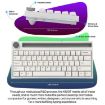 Ajazz K620T 62-Key Bluetooth Wireless Mechanical Keyboard, Blue Shaft - 6
