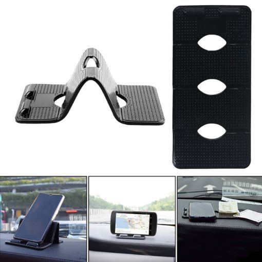 Folding Mobile Phone Holder - Desktop & Car Non-Slip Stabilizer - 1
