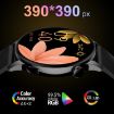 HD1 Smart Watch Gold Steel+Silicone, 1.3" AMOLED Screen, NFC Function - 3