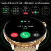 HD1 Smart Watch Gold Steel+Silicone, 1.3" AMOLED Screen, NFC Function - 4