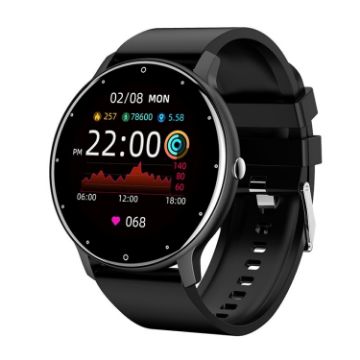 ZL02 Black Smart Watch with Heart Rate Monitor & Pedometer - 1
