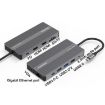 Blueendless 12-in-1 Type-C USB 3.0/2.0 VGA 3.5mm Audio Interface HUB - 2