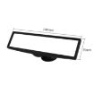 CZC-255 Carbon Fiber Rearview Mirror with Suction Cup - White Mirror - 3