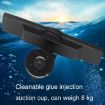 CZC-255 Carbon Fiber Rearview Mirror with Suction Cup - White Mirror - 6