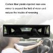 CZC-255 Carbon Fiber Rearview Mirror with Suction Cup - White Mirror - 7