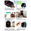 LOANIY E86 1.7" Heart Rate Smart Bluetooth Watch - Blue - 6