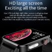 LOANIY E86 1.7" Smart Bluetooth Watch, Heart Rate Monitor, Black Leather - 5