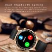 LOANIY E18 Pro Smart Watch with Bluetooth Calling & NFC, Gold Silicone - 3
