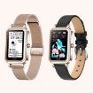 LOANIY HT2 Smart Watch, 1.28" Heart Rate Pedometer, Gold Steel - 2