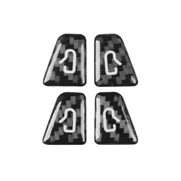 Tesla Model 3/Y Car Window Switch Stickers Set - 4pcs Black - 1