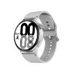 Wearkey DT4+ Smart Call Watch, 1.36" HD Screen, NFC, Silver Silicone - 1