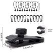 Windproof Tent Clip & Rope Set - 10 Clips + 10 Ropes for Camping - 3