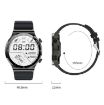 ME88 1.32" Smart Watch - Heart Rate & Sleep Monitor, Silver Silicone - 3