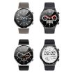 ME88 Smart Watch - 1.32" Heart Rate & Sleep Monitor, Silver Leather - 2