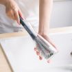 Midnight Blue Nylon Hair Long Handle Water Cup Cleaning Brush - 6
