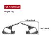 Chevrolet Corvette C8 Steering Wheel Button Frame Sticker Set - Black - 3