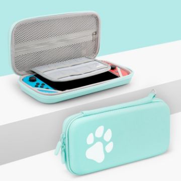 Baona BN-F005 Cat Paw Console Storage Bag for Switch - Green - 1