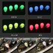 Luminous Skull Valve Cap Set for Car & Motorcycle Tires - Yellow - 2
