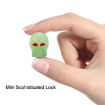 Luminous Skull Valve Cap Set for Car & Motorcycle Tires - Yellow - 4