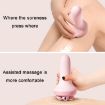Yellow Inner Leg Exercise Roller Massager for Muscle Relaxation & Shaping - 6