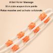 Pink Shoulder Neck & Back Meridian Roller Massager - Manual Dredging Tool - 4