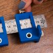 Blue Woodworking Aid Tool Handle Punch Locator Cabinet Door Opener Set - 3
