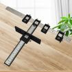 Blue Woodworking Aid Tool Handle Punch Locator Cabinet Door Opener Set - 6