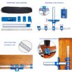 Woodworking Tool Handle Punch Locator Cabinet Door Hole Opener Set - 5