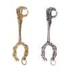 Gold Plated Skull Hand Game Cigarette Clip Electroplating Ring - 2