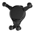 2PCS JQ006 Snap Rotating Car Air Outlet Phone Holder - Dark Black - 2