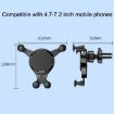 2PCS JQ006 Snap Rotating Car Air Outlet Phone Holder - Dark Black - 3