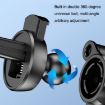 2PCS JQ006 Snap Rotating Car Air Outlet Phone Holder - Dark Black - 6