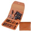 16 In 1 Nail Art Tool Set - Clippers, Scissors, Manicure - Coffee Color - 1