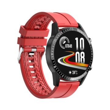 I9 1.5" Heart Rate/Blood Pressure/Oxygen Watch - Red - 1