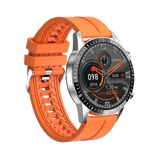 I9 1.5" Heart Rate/Blood Pressure/Blood Oxygen Watch - Orange - 1