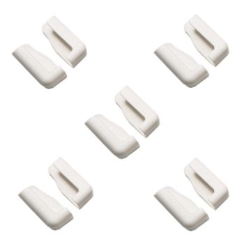 5 Pairs White Car Phone Bracket Dashboard Navigation Adjustable Holder - 1