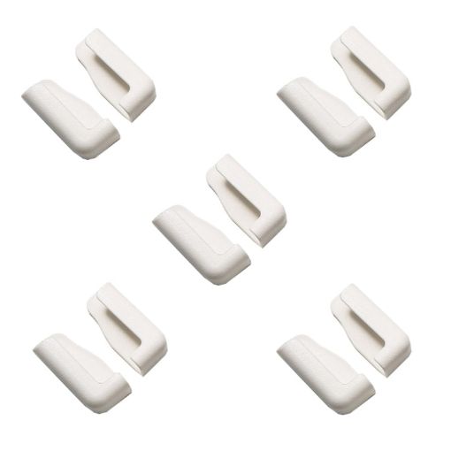 5 Pairs White Car Phone Bracket Dashboard Navigation Adjustable Holder - 1