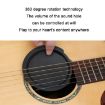 Silicone Acoustic Guitar Sound Hole Cover Mute for 38/39 Inch Guitar - 5
