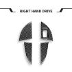 BMW X1 F48/X2 F39 RHD Door Storage Box Panel Stickers 5pcs Set Black - 2