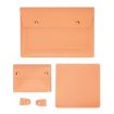 S178 3 In 1 Leather Waterproof Laptop Liner Bag, 15" (Honeydet Oranges) - 1