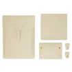 S177 3 In 1 Leather Waterproof Laptop Liner Bag, 13" Apricot - 1
