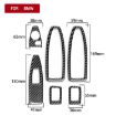 BMW X1 F48/X2 F39 Door Lift Stickers Set - 6pcs Black, No Small Holes - 3