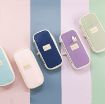 Angoo Macaron Double-layer Retractable Pencil Case, Large Capacity, Purple - 2