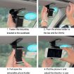 Grey Car Sun Visor Bracket Mobile Phone Holder - 7